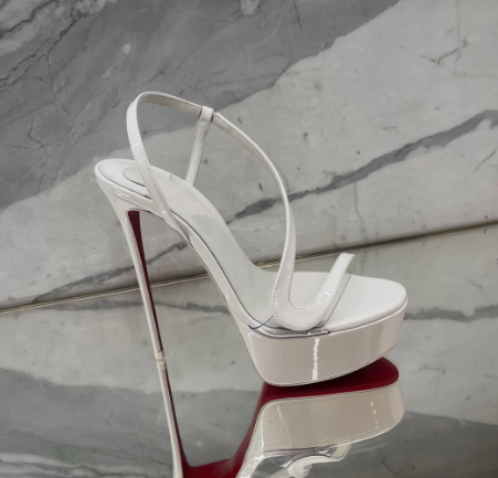 Summer Clothing Items - Metallic Leather Platform Stilettos Sandals sexy