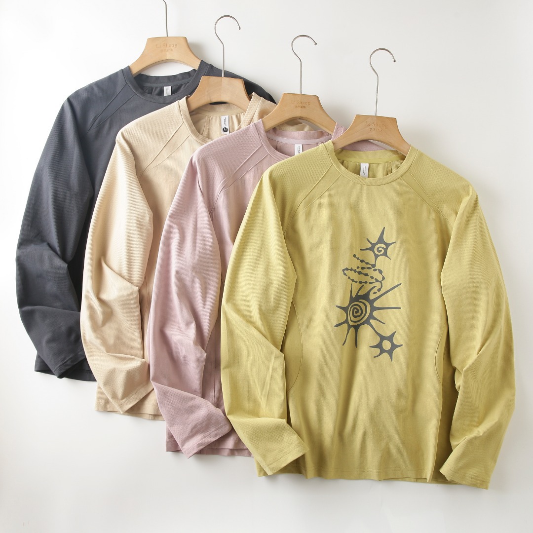Summer Clothing Men - Unisex High-Stretch Breathable Long-Sleeve T-Shirt –
