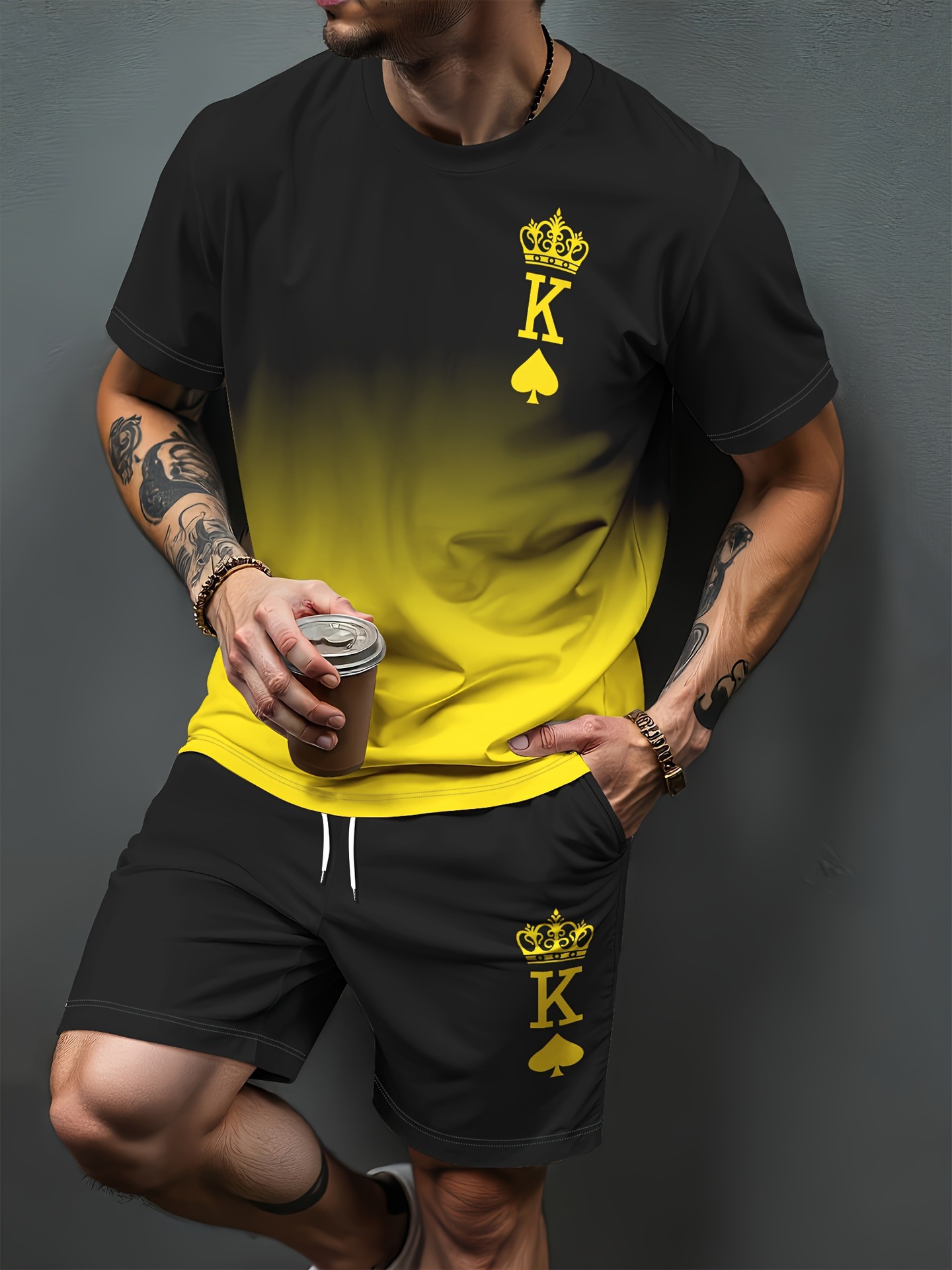 Gradient Letter Pattern 3D Pri - огляд і ціна Summer Clothing Items