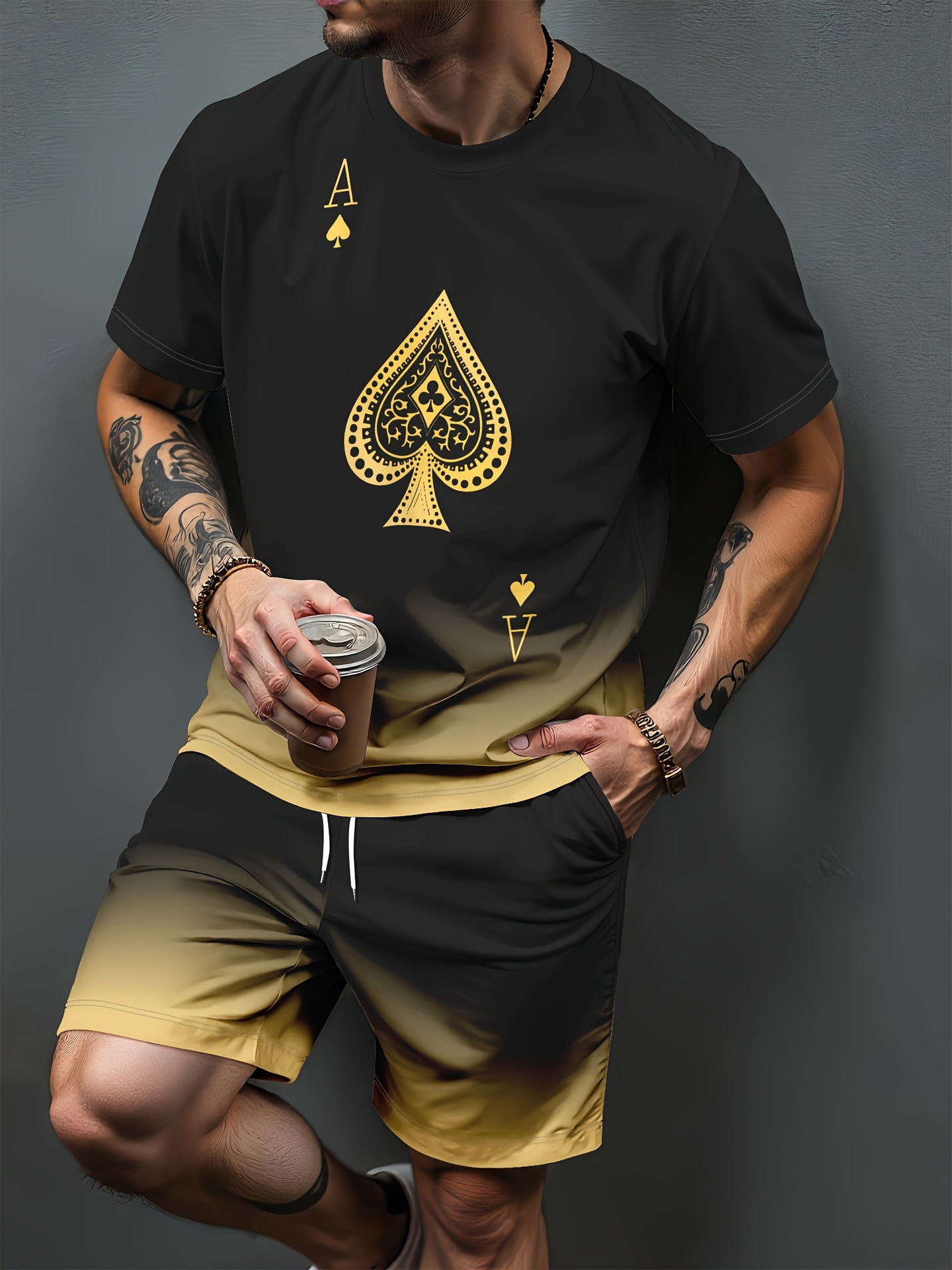 Gradient Letter Pattern 3D Pri - огляд і ціна Summer Clothing Items