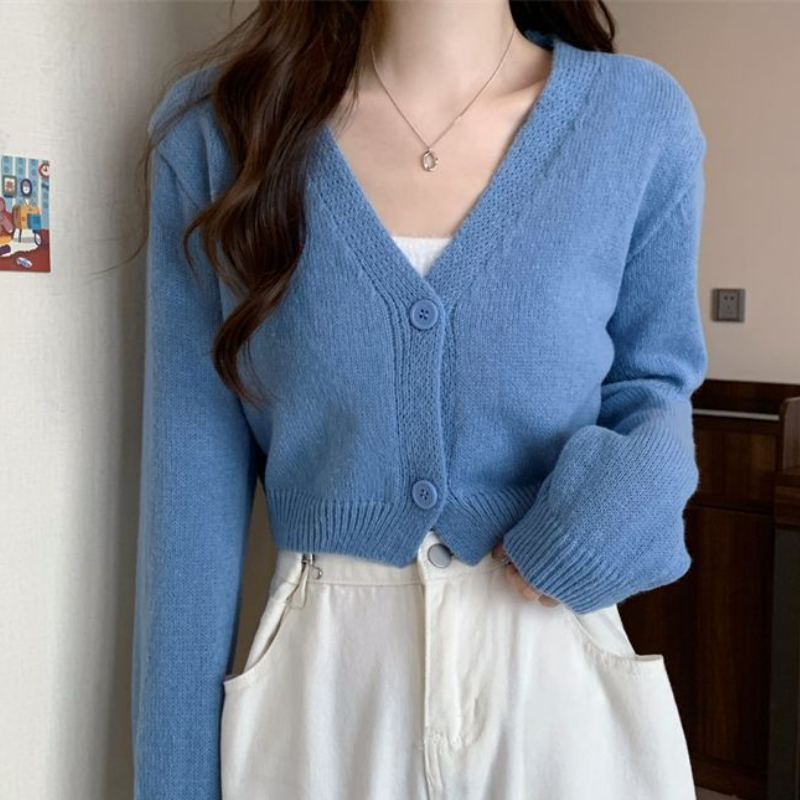 Crop Cardigan Women Slim Autum - огляд і ціна Summer Clothing Aesthetic