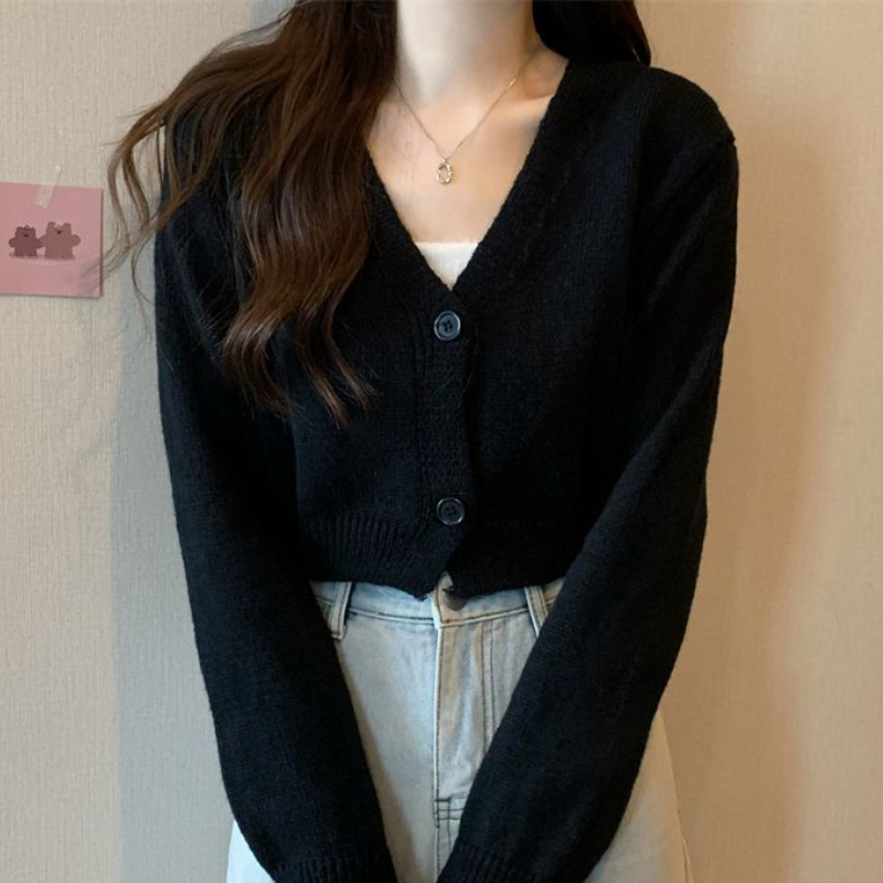 Crop Cardigan Women Slim Autum - огляд і ціна Summer Clothing Aesthetic