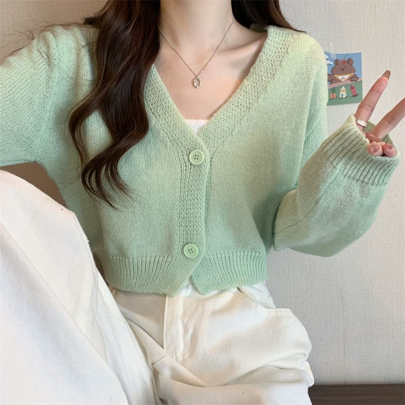 Crop Cardigan Women Slim Autum - огляд і ціна Summer Clothing Aesthetic
