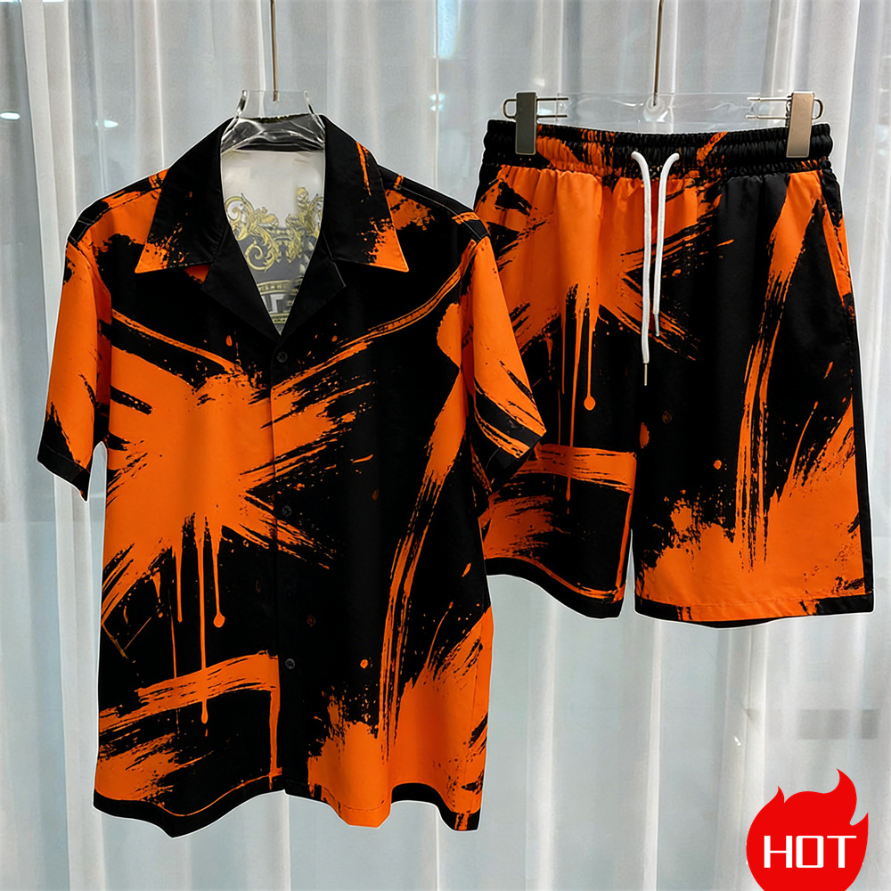 Digital printed men's set fash - огляд і ціна Summer Clothes Fashion