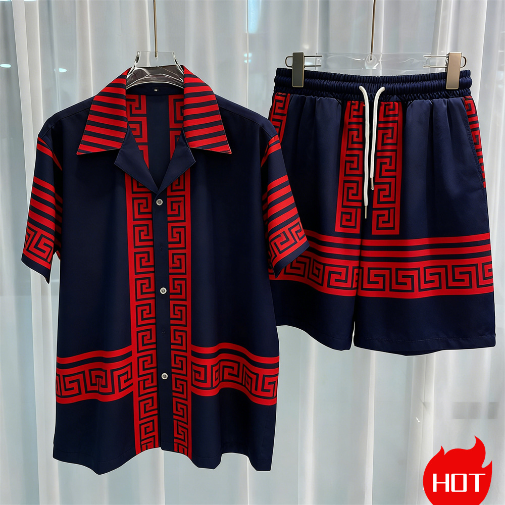 Digital printed men's set fash - огляд і ціна Summer Clothes Fashion