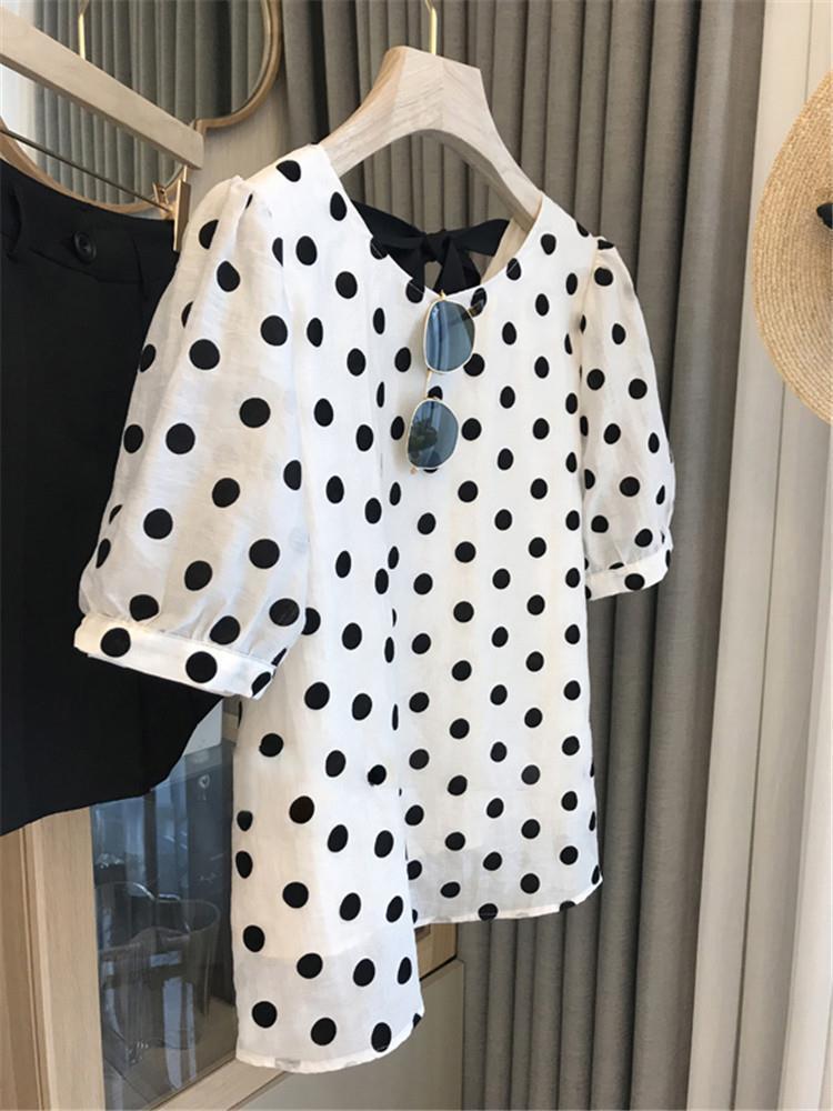Polka Dot Blouses Women Elegan - огляд і ціна Summer Clothing Aesthetic