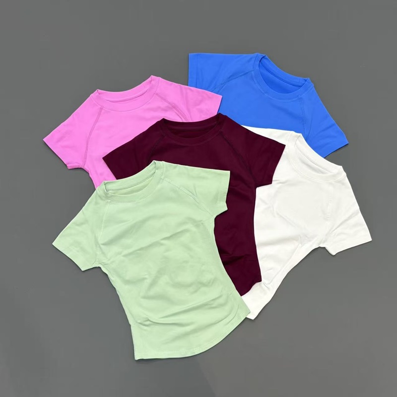 Short Sleeve Seamless Yoga Top - огляд і ціна Summer Yoga Clothing