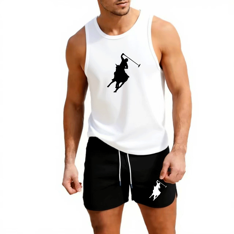 European Men Summer Vest and S - огляд і ціна Summer Clothing Men
