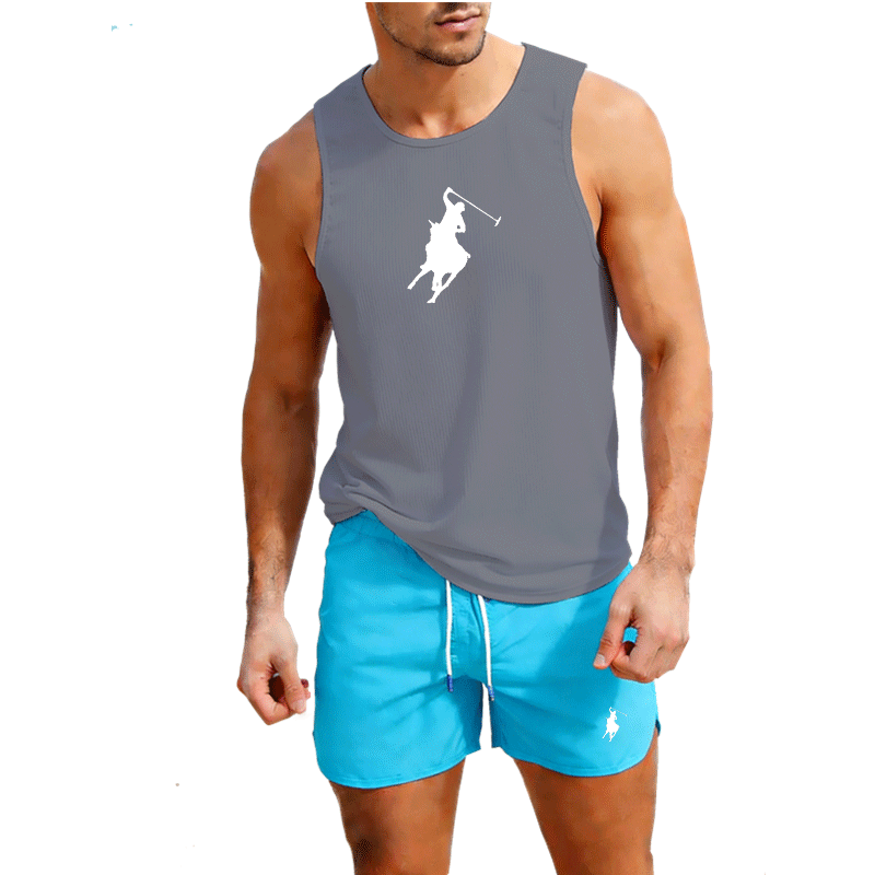 European Men Summer Vest and S - огляд і ціна Summer Clothing Men