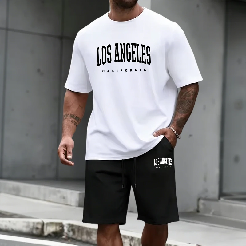 Men's Tracksuit Short Sleeve T - огляд і ціна Summer Clothes Fashion
