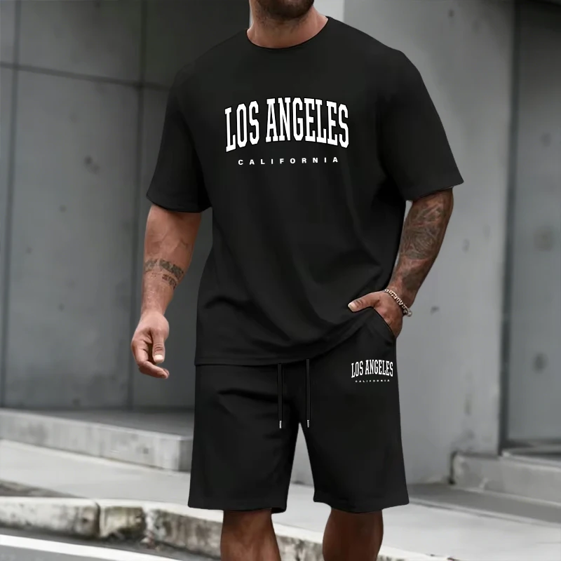 Men's Tracksuit Short Sleeve T - огляд і ціна Summer Clothes Fashion