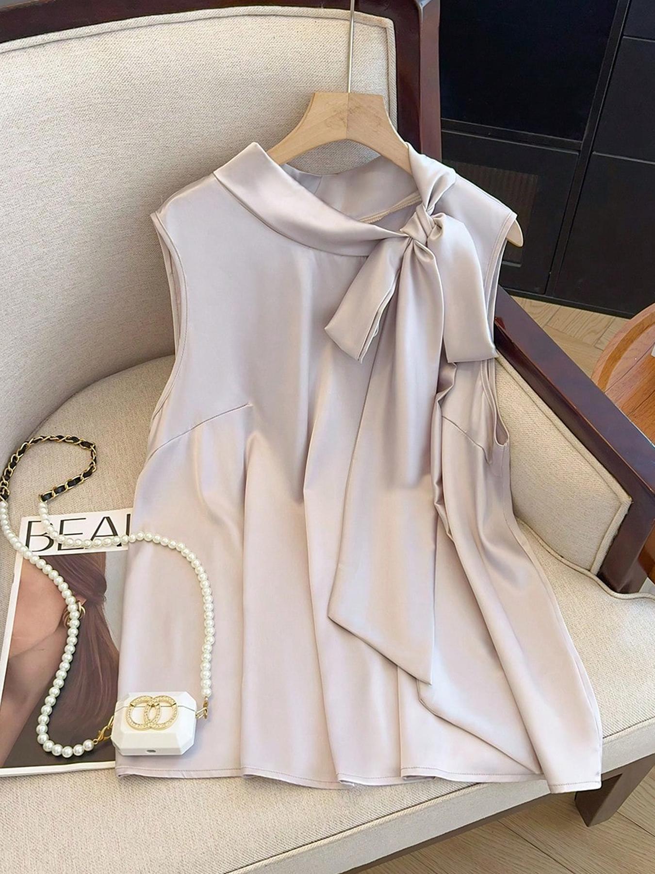 【Plus Size】 Solid Color Tie Fr - огляд і ціна Summer Clothing Plus Size Women