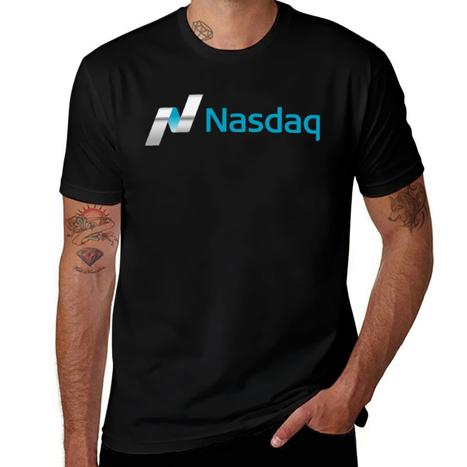 Nasdaq stock For Fans T-Shirt  - огляд і ціна Summer Clothing Aesthetic