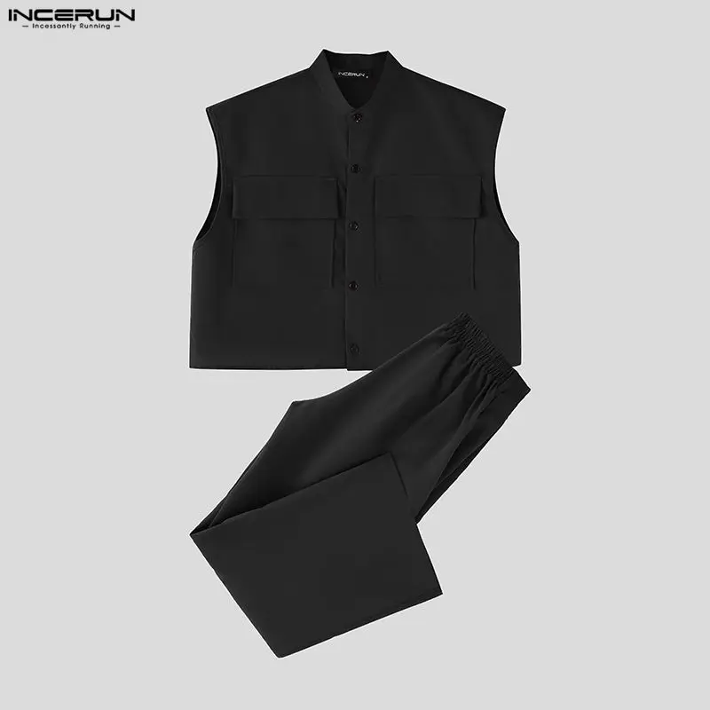 INCERUN Men Sets Solid Sleevel - огляд і ціна Summer Clothes Fashion