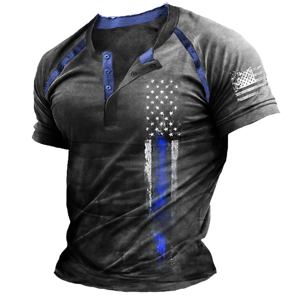 Funny 3D American Flag Print M - огляд і ціна Summer Clothes Fashion