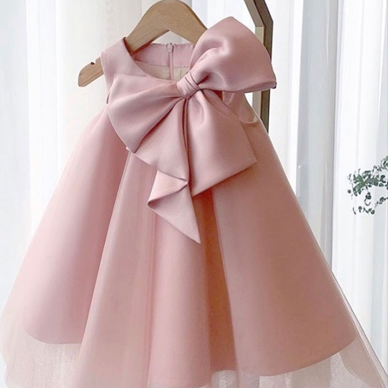 Summer Big Bow Baby Girl Dress - огляд і ціна Summer Clothing Toddler