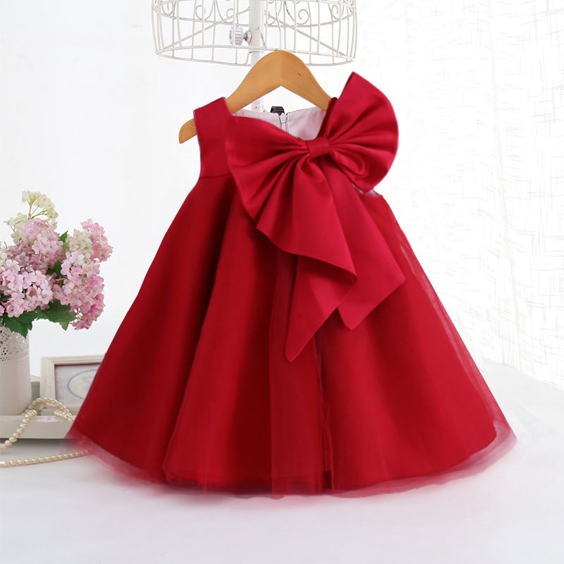 Summer Big Bow Baby Girl Dress - огляд і ціна Summer Clothing Toddler