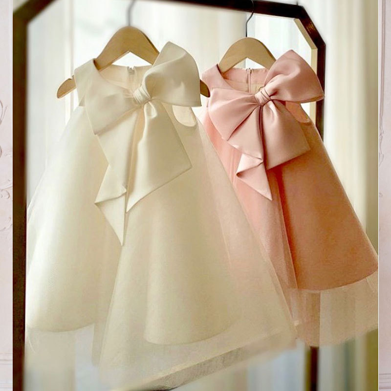 Summer Big Bow Baby Girl Dress - огляд і ціна Summer Clothing Toddler