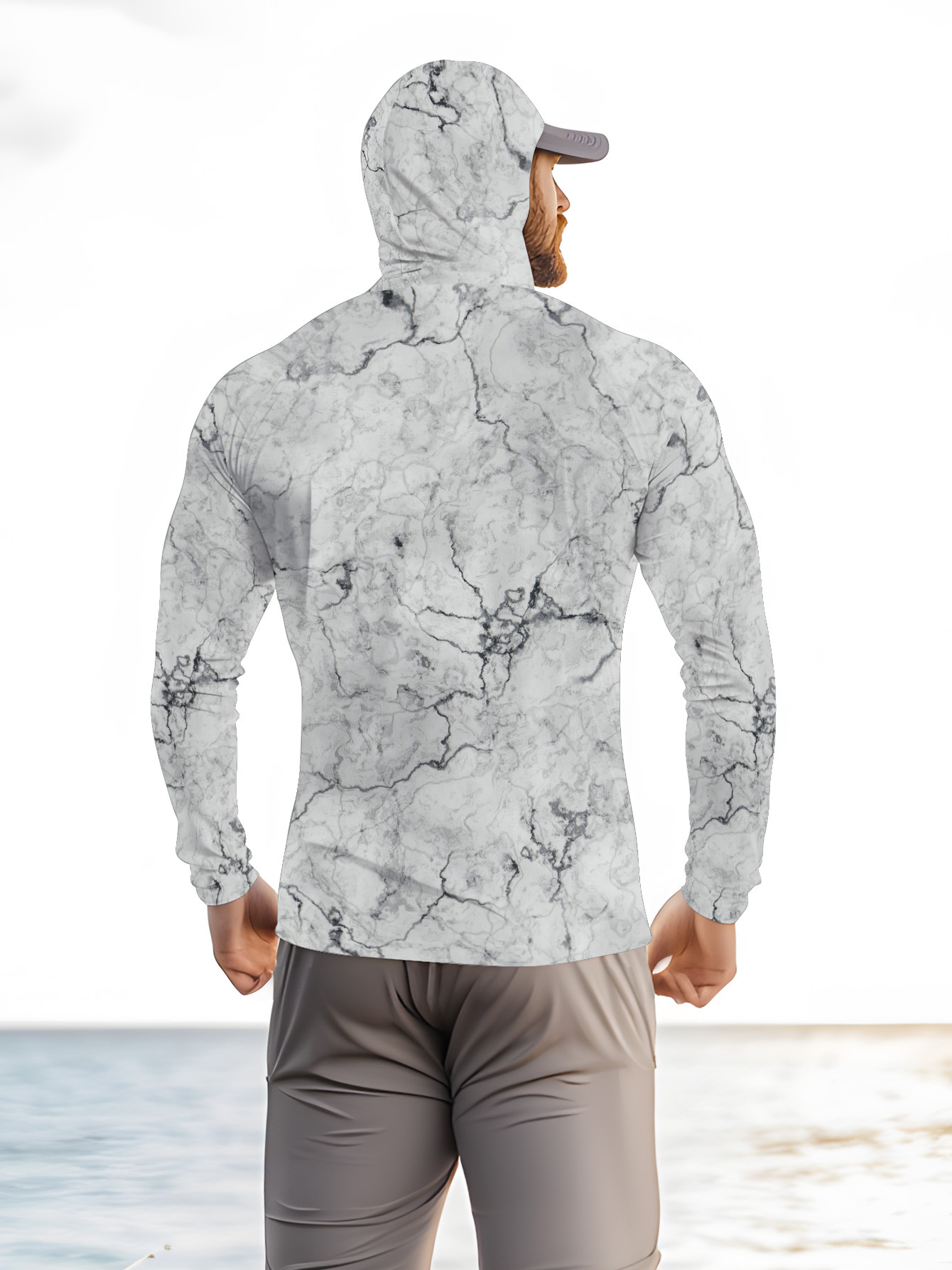 Men Hood Fishing Shirt long sl - огляд і ціна Summer Clothing Men