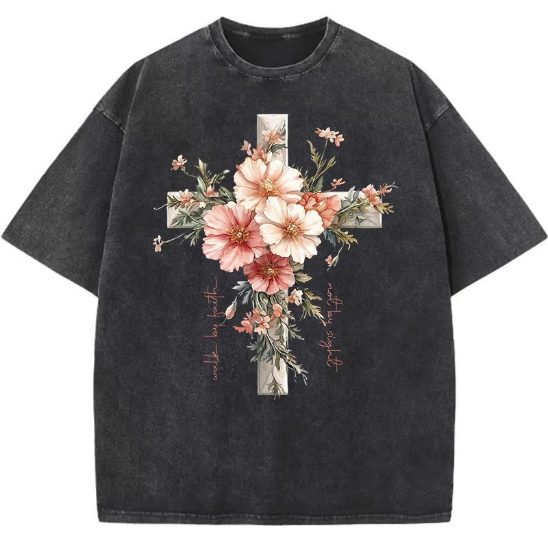 Floral Christian Shirts Jesus  - огляд і ціна Summer Clothing Quotes