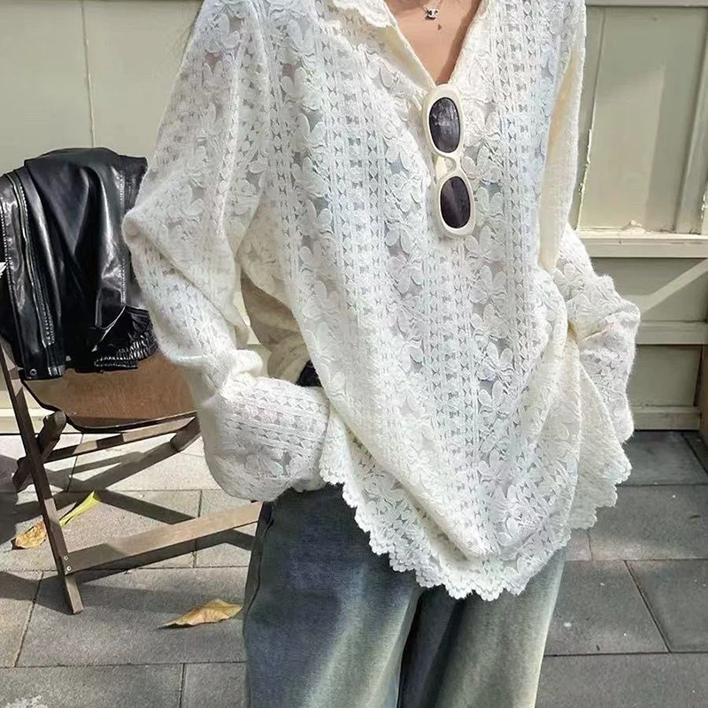 Y2K Lace Hooded Shirts Women S - огляд і ціна Summer Clothing Aesthetic