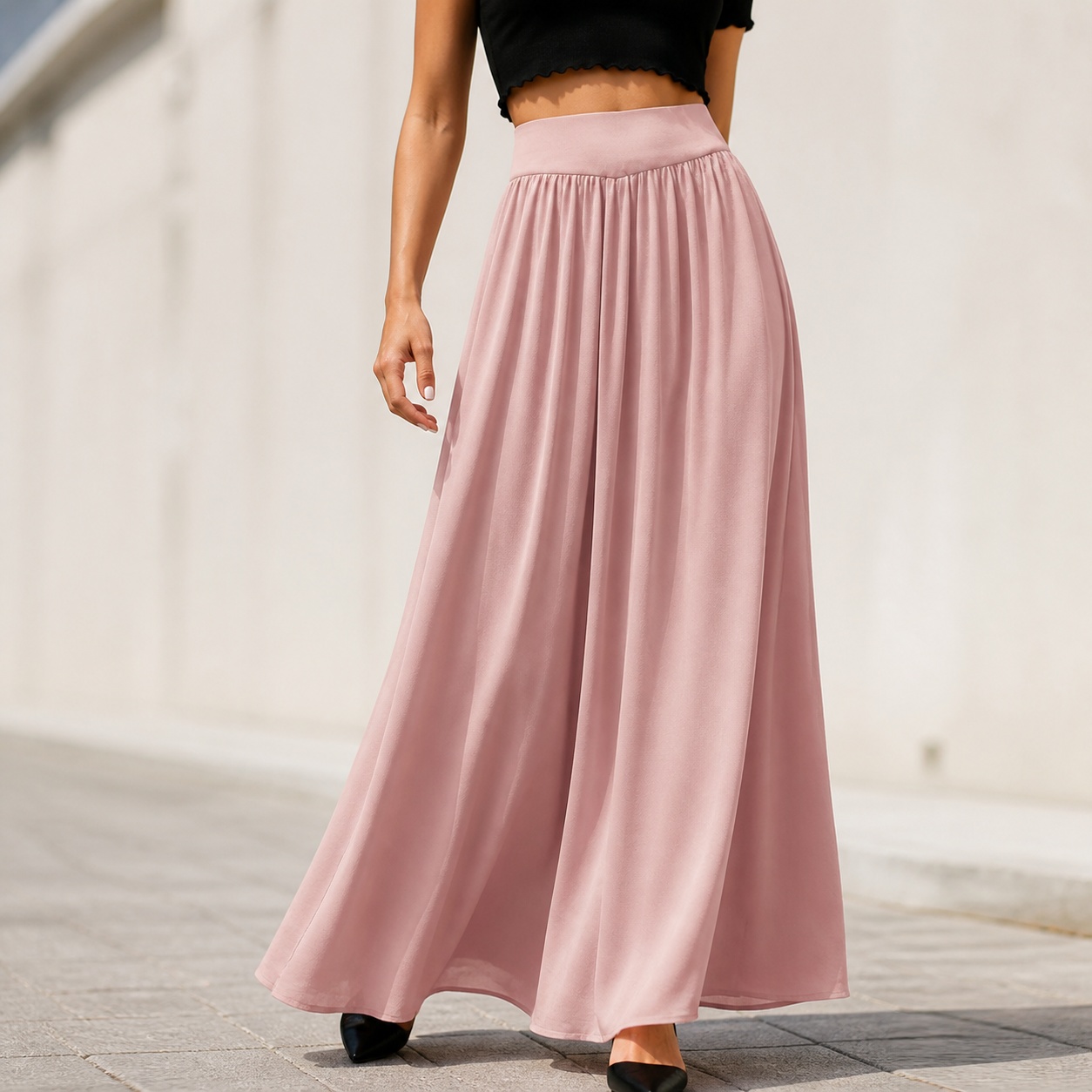 Women's High Waist Long Lightw - огляд і ціна Summer Clothing Essentials Women