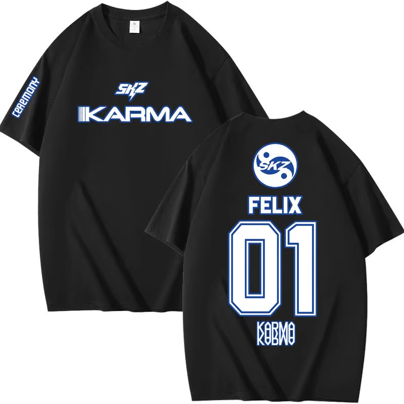 Popular Kpop KARMA Short Sleev - огляд і ціна Summer Clothing Aesthetic